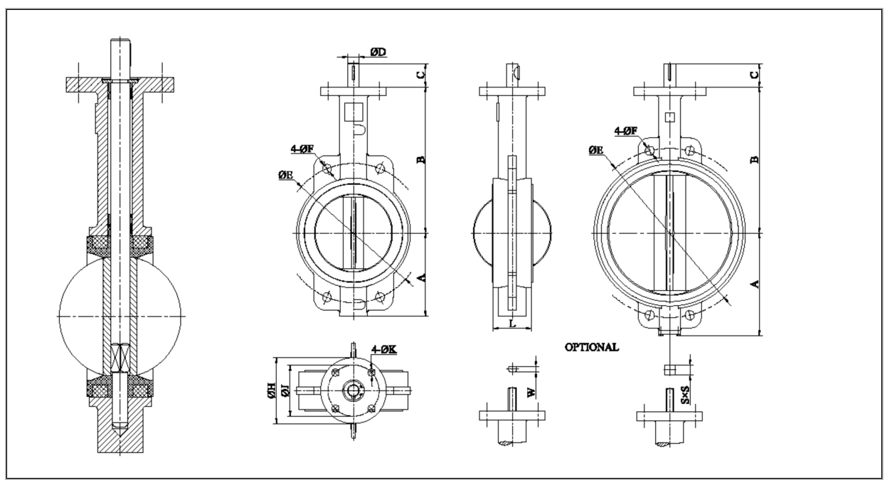 wholesale 75mm butterfly valve