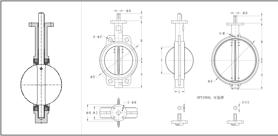wholesale 4 inch butterfly valve price
