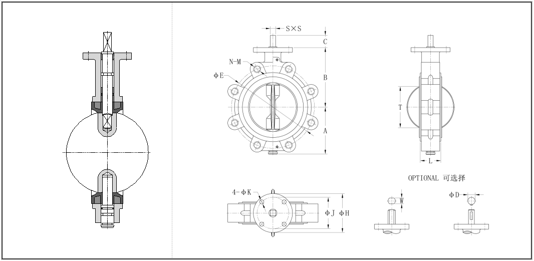 ci wafer type check valve factory